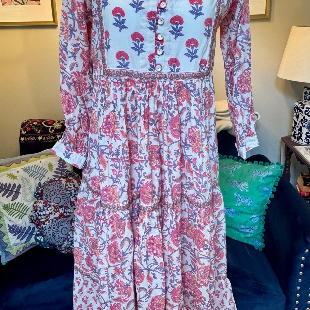 Jaipur Morni Block Print Dress-M